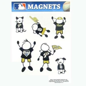 San Diego Padres Family Magnet Set (NEW) MLB Auto Car Stickers Emblems 6 Pack - Picture 1 of 1
