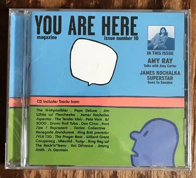You Are Here Magazine Issue #10 CD Crack/Case Amy Ray & James Kochalka Superstar - Imagem 1 de 2