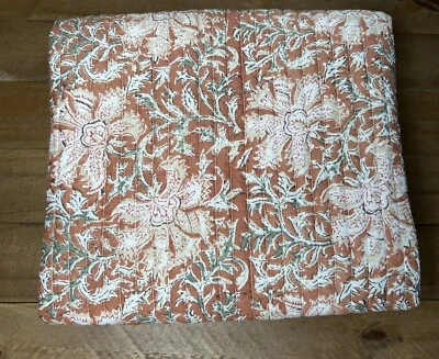 Pottery Barn Sloan Voile reversible acolchado farsa euro terracota  Foto 1 de 2