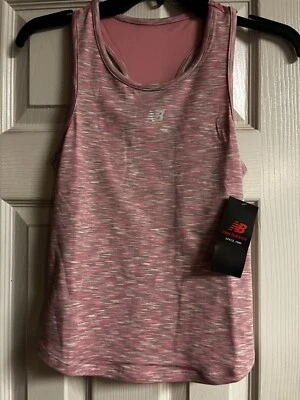 NWT New Balance Girls  Sleeveless Athletic Shirt 10/12 Pink - Image 1 of 4