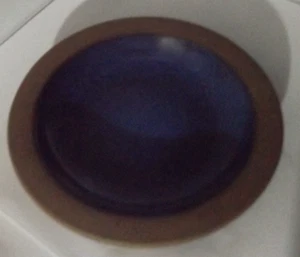 RARE Vtg Heath Ceramics Cobalt Blue Moonstone 5 ½ inch plate Approximately an1” - Picture 1 of 12