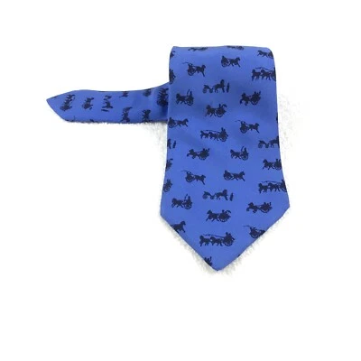 Authentic Hermes Necktie Vintage And Unique Unisex Silk Tie - Image 1 of 4