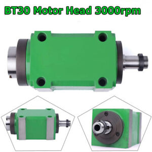 1.5KW 2HP BT30 Taper 3000rpm Belt Drive Spindle Unit Power Head for CNC Drilling
