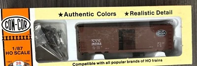 Con-Cor HO Kit #0001-009431 40’ PS-1 Sliding Door Box Car NYC #1 BC Red NIB - Image 1 of 4