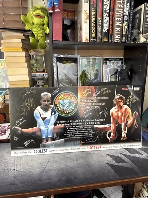 Póster de la Copa de Gimnasia Reese 2001 firmado Shannon Miller Roethlisberger otros Foto 1 de 4