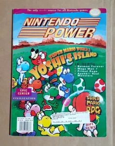 Super Mario Yoshi's Island Nintendo Power Magazine Vol 77 Fold-Out Poster 1995 - Picture 1 of 2