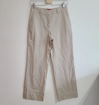 Pantalón de mujer CAROLINA HERRERA algodón caqui talla 2 beige Foto 1 de 4