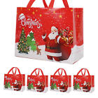 Christmas Gift Bags Set Of 5 Christmas Tote Bags W Handles For Shoppinggrocery