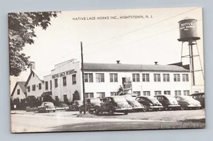 CARTE POSTALE ANCIENNE HAUTE VILLE N J VUE DE L'USINE DE DENTELLE INDIGÈNE (H-41-2) - Photo 1/2