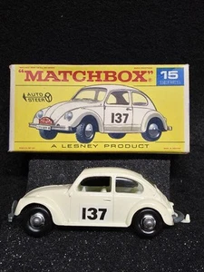 Matchbox 1-75 Regular Wheels / Auto Steer #15 Volkswagen 1500 w/ Original F1 Box - Picture 1 of 13
