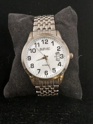 Vintage August Steiner Automatic Stainless Steel Mother of Pearl w/ Date - Image 1 of 4