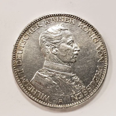 1914-A German States Prussia 3 Mark - KM-538 - SKU-F8949 - Image 1 of 4