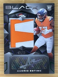 (#/25 SICK PATCH) 2024 Panini Black Audric Estime RC AUTO RPA #221- BRONCOS - Picture 1 of 2
