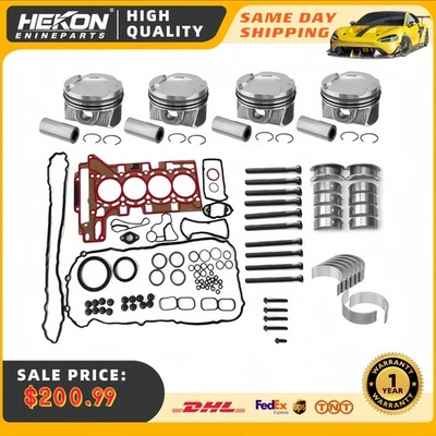 Engine Rebuild kit Piston Bearing For 10-17 BMW X3 X5 228i 428i N20 N26 2.0L GAS - Image 1 of 4