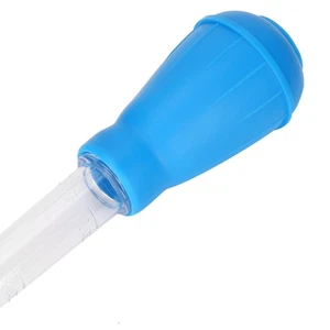 _(Blue)Mini Manual Water Changer Small Fish Tank Suction Pipe Pump Clean - Picture 1 of 9