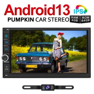 Pumpkin 7" Android 13 Autoradio 2 DIN GPS Navi 4GB 64GB Carplay Bluetooth+Kamera - Bild 1 von 24