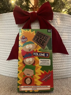 South Park Volume 3 VHS Tape TV-MA 2 Episodes Comedy Central Sealed New - Image 1 of 3