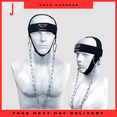 JAYEFO Kopfgeschirr Nackentrainer Übungsaufbau Muskeln Gewichtheben verstellbar