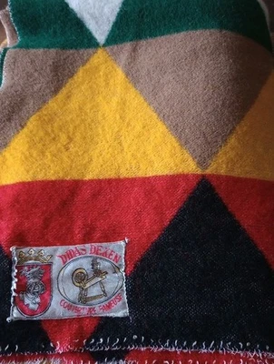 Didas Deken Wool Blanket 190x150cm Couverture Fameuse Made In Holland Wear Read  - Image 1 of 4
