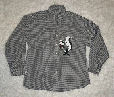 ACME Clothing Looney Tunes Pepé Le Pew in Bow Tie Button Down Men's L - Image 1 of 4