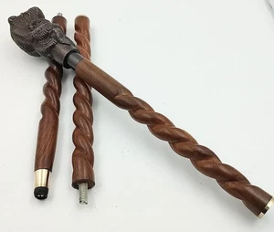 Antique Finish Metal Octopus Head Handle Wooden Walking Stick-Cane New Handmade - Picture 1 of 10
