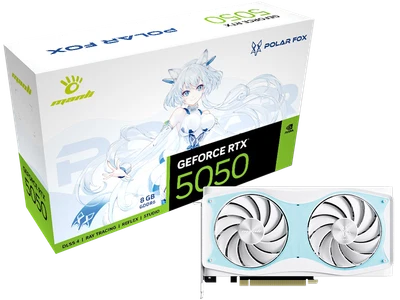 Manli  GeForce  GeForce RTX 5050 Polar Fox OC 8GB graphics card - Image 1 of 4