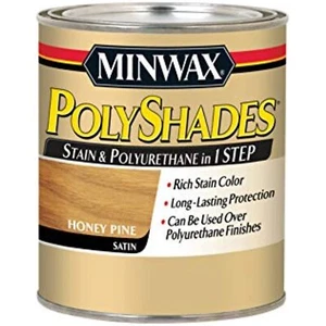 Minwax PolyShades Wood Stain + Polyurethane Finish � Quart, Honey Pine, Satin - Picture 1 of 1