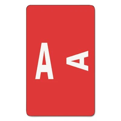 	Smead AlphaZ ACCS Color-Coded Alphabetic Labels Letter A Red 100 Per Pack	 - Image 1 of 3