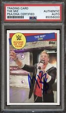 2015 Topps WWE Heritage #21 The Miz Auto Card PSA/DNA Authenticated