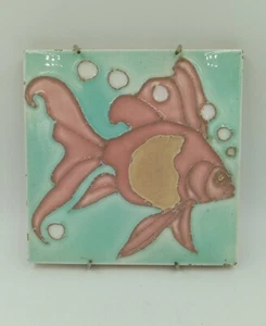 Tropical Fish Tile Wall Hanging Beach House DECOR Trivet Fish With Bobbles 6"×6" - Picture 1 of 12