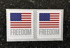 2023USA #5789 Forever U.S. Flaga US Freedom - Para cewek Mint (BCA) SPACJE MIĘDZY