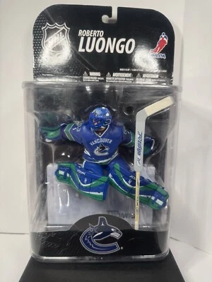 NHL Sports List Series 21 Roberto Luongo Vancouver Canochs Blue Jersey - Image 1 of 4