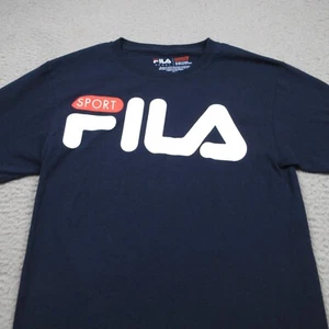 Fila Sport Shirt Mens Small Blue Short Sleeve Gym Activewear - Picture 1 of 7