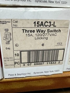 (1) Pass & Seymour 15AC3L 15A 3 WAY SWITCH  L36 - Picture 1 of 1