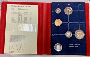 1987 juego de prueba de 5 monedas y fichas como nuevas - Imagen 1 de 3