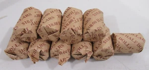 Huge Lot: 5 Rolls (100 Coins) of AU/BU JFK Kennedy Half Dollars, 1970's - Imagen 1 de 3