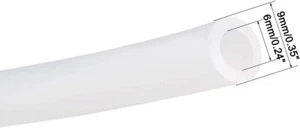 Tubo de goma de silicona flexible translúcido transparente OD 6mm ID 9mm x 2 M metros - Imagen 1 de 2