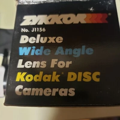 VTG Zykkor Deluxe Lens Set For Kodak DISK Cameras Telephoto/Wide Angle No. J1156 - Image 1 of 4
