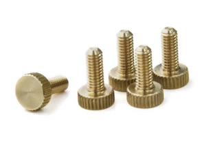 Messing M3 x 10 mm Flach Rändelschrauben (5er Set) Computergehäuse Handgriff - Bild 1 von 2