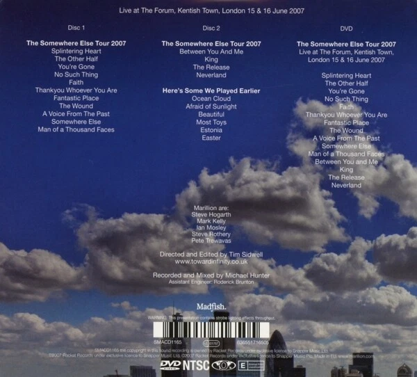 MARILLION - SOMEWHERE IN LONDON  2 CD+DVD NEU - Bild 1 von 1