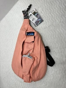 KAVU Rope Bag Original Cotton Orange Shoulder Sling Backpack New - Picture 1 of 6