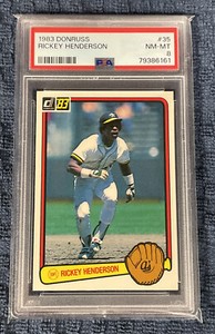 1983 Donruss Rickey Henderson #35 PSA 8 NM-MT