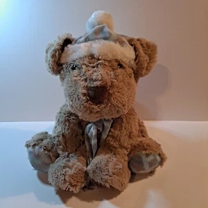 Gentle Treasures Brown Puppy Dog 11'' Plush Hat/Scarf Stuffed Animal St Jude - Picture 1 of 7