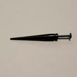 Acciaio chirurgico anodizzato titanio 16g lunghezza 1-1/2" punta nera LABRET. - Foto 1 di 4