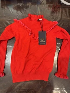 BRAND NEW SCOTCH AND SODA girl Ruffle Sweater 8Y - Picture 1 of 5