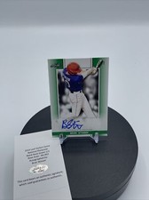 2019 Leaf Perfect Game National Showcase Blank Back Green 1/1 Briar Stinson Auto