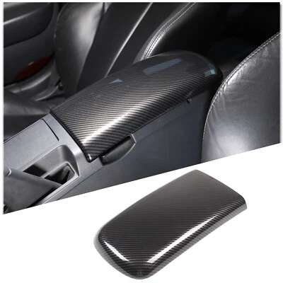 Cubierta de caja de reposabrazos interior ABS de fibra de carbono apta para Mitsubishi Eclipse 2006-11 Foto 1 de 4