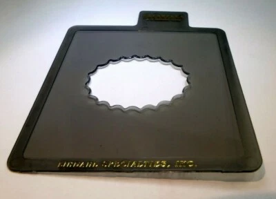 Large Horizontal Oval Lindahl Smoke Gray Vignette 4.5X4.5" Clearflex  - Image 1 of 4