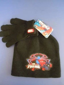 MARVEL ULTIMATE SPIDER MAN BOYS' WINTER HAT & GLOVES SET ONE SIZE FITS MOST NICE - Picture 1 of 12