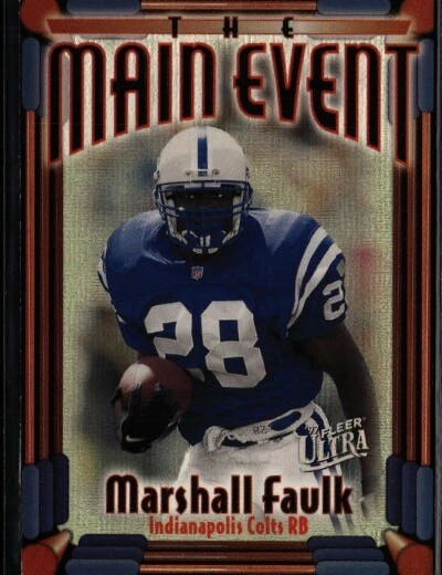 1997 Ultra #10 ME Marshall Faulk The Main Event L073 - Image 1 of 2